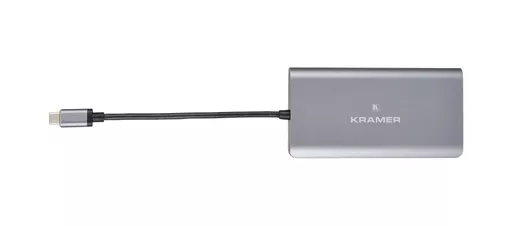 Kramer Electronics KDock-3 Wired USB 3.2 Gen 1 (3.1 Gen 1) Type-C Black, Silver