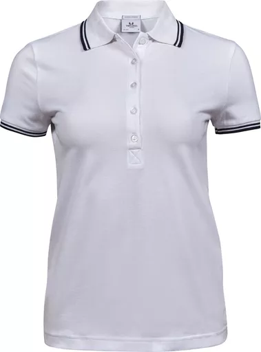 Ladies' Luxury Stripe Stretch Polo