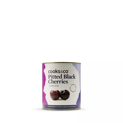 Pitted Black Cherries in Syrup 850g Cooks&Co