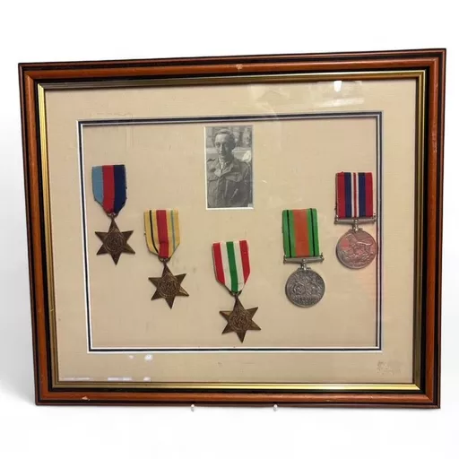 Original WW2 Medals  - Framed