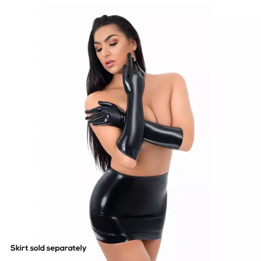 Sexy Latex Full Length Wet Look Gloves
