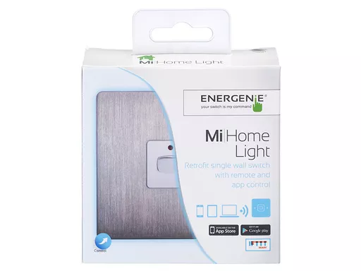EnerGenie MIHO008 light switch Chrome, White
