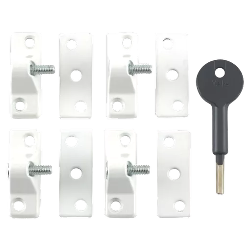 YALE 8K118 Casement Window Lock - 4 Pack