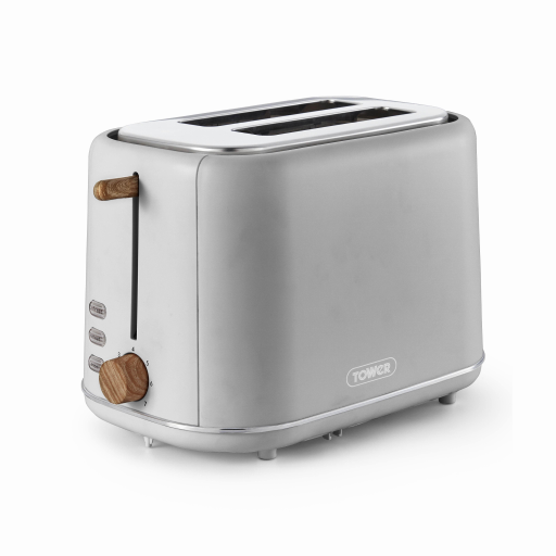 Image of Tower Scandi 2 Slice Toaster Dove Grey