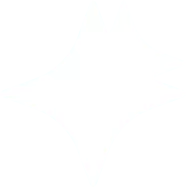 Two white star, larger at full opacity and smaller at 40%
