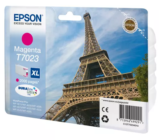 Epson C13T70234010/T7023 Ink cartridge magenta XL, 2K pages ISO/IEC 24711 21.3ml for Epson WP 4015/4025