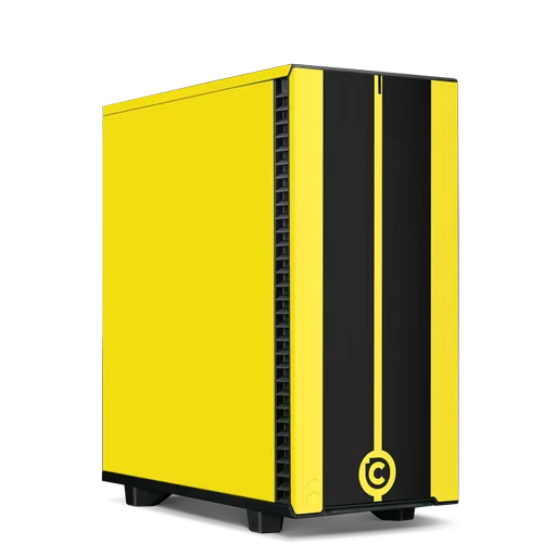 Legends Classic Intel Core i5 RTX 4070 SUPER Evolution Sim Racing PC - Yellow and Black