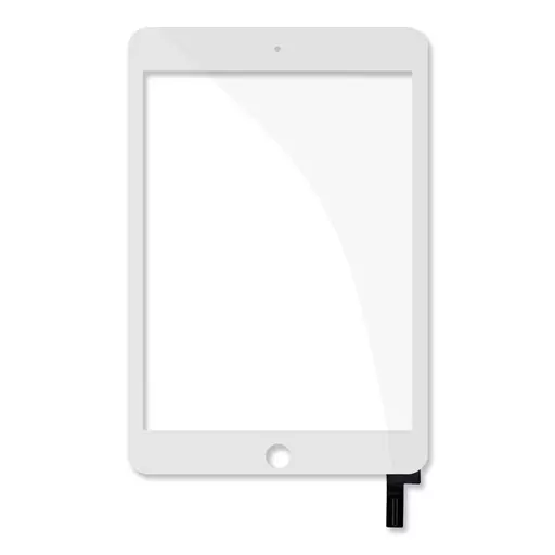 Glass w/ Touch (Glass + Digitizer) (CERTIFIED) (White) - For iPad Mini 4