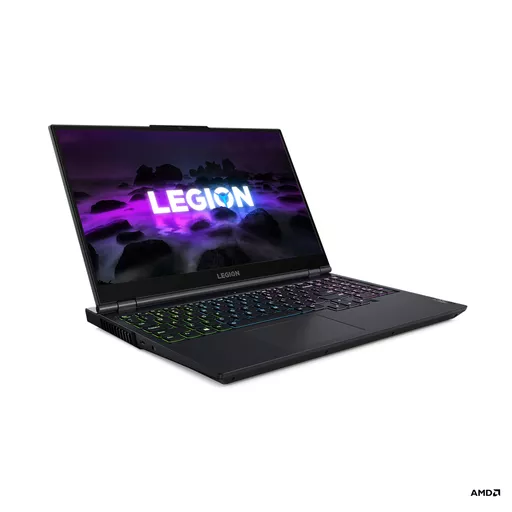 Lenovo Legion 5 15ACH6A AMD Ryzen™ 7 5800H Laptop 39.6 cm (15.6") Full HD 16 GB DDR4-SDRAM 512 GB SSD AMD Radeon RX 6600M Wi-Fi 6 (802.11ax) Windows 11 Home UK English Black