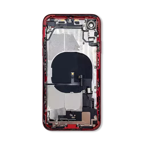 Back Housing With Internal Parts (RECLAIMED) (Grade C Minus) (Red) (No CE Mark) - For iPhone XR