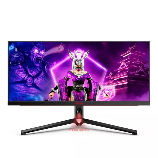 AOC AGON PRO AG344UXM computer monitor 86.4 cm (34") 3440 x 1440 pixels UltraWide Quad HD LED Black, Red