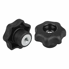 K0155 Star Grips Form D Threaded Bush Without Cap Size M4-M16