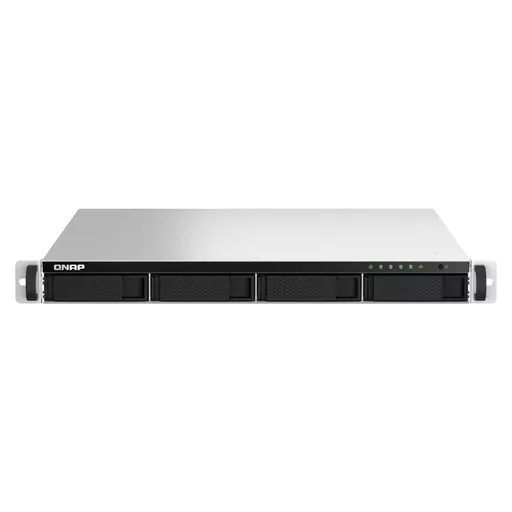 QNAP TS-464U-RP NAS Rack (1U) Intel® Celeron® N5095 8 GB DDR4 0 TB QNAP Turbo System Aluminium, Black