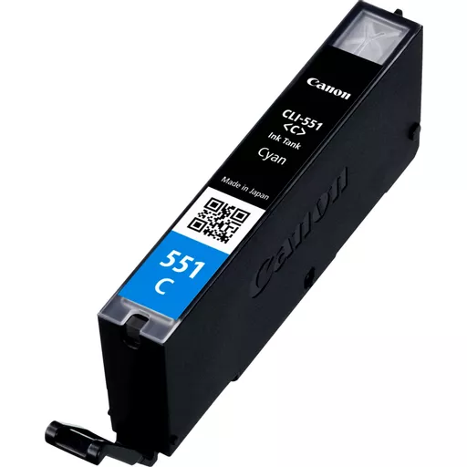 Canon 6509B001/CLI-551C Ink cartridge cyan, 332 pages ISO/IEC 24711 121 Photos 7ml for Canon Pixma IP 8700/IX 6850/MG 5450/MG 6350/MX 725