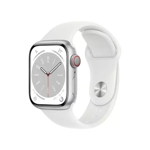 Apple Watch Series 8 OLED 41 mm 4G Silver GPS (satellite)