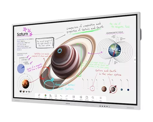 Samsung WM85B interactive whiteboard 2.16 m (85") 3840 x 2160 pixels Touchscreen Light grey HDMI