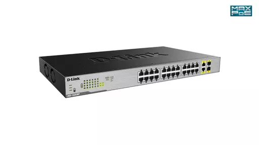 D-Link DGS-1026MP network switch Unmanaged Gigabit Ethernet (10/100/1000) Power over Ethernet (PoE) Black, Grey