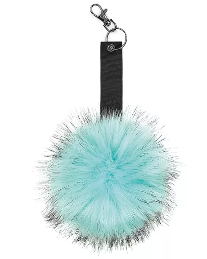 Faux Fur Pom Pom Key Ring