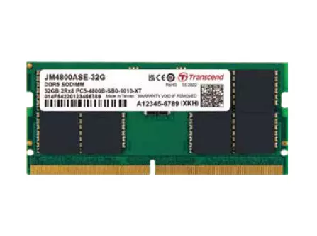 Transcend JetMemory JM4800ASE-32G memory module 32 GB 1 x 32 GB DDR5 4800 MHz