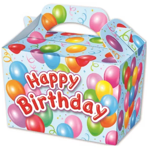Happy Birthday Blue Party Box