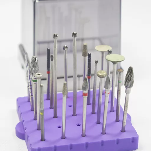 BurButler Amethyst Purple 25 hole base with tall burs wih lid  small.jpg