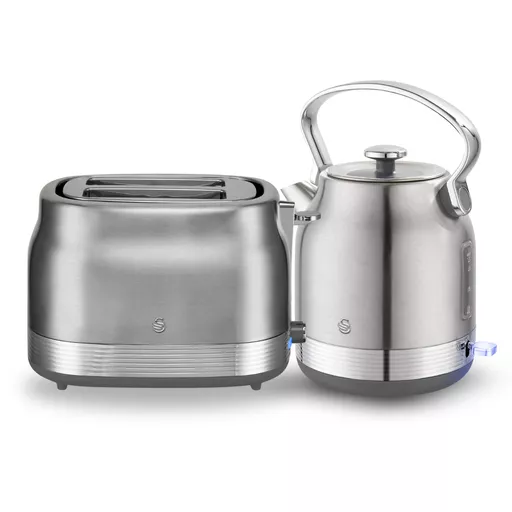 Swan Retro Kitchen Set - Traditional Kettle and 2 Slice Toaster