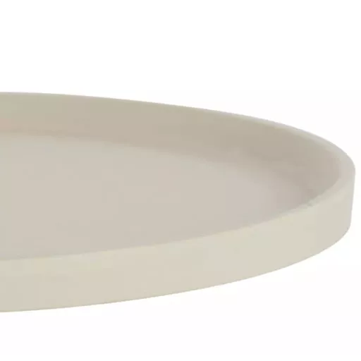 -Circular Dish, Mahalia, Cream