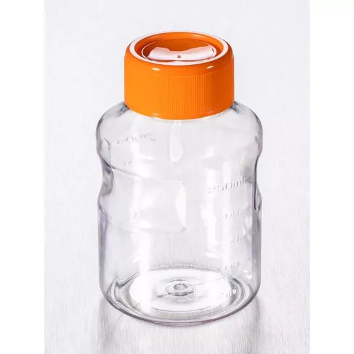Corning® 250 mL Easy Grip Polystyrene Storage Bottles with 45 mm Caps