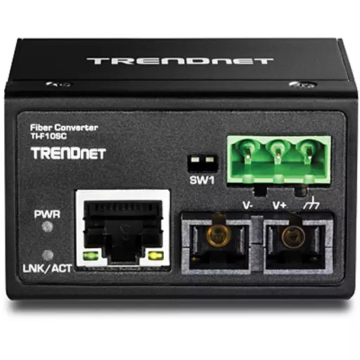 Trendnet TI-F10SC network media converter 200 Mbit/s 1310 nm Multi-mode Black