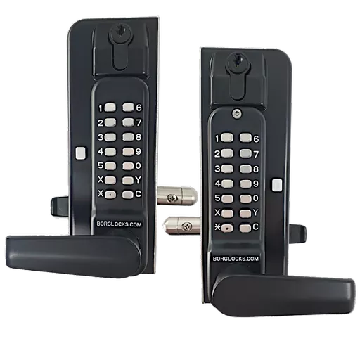 BORG LOCKS BL3435 KO ECP Marine Grade Digital Back To Back Gate Lock With Key Override