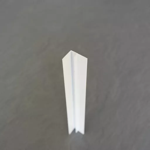 PVC Hidden Corner Profile - White