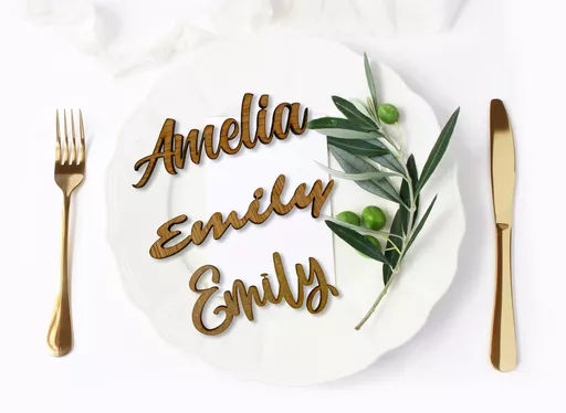 Wooden Place Names, Wedding Place Names