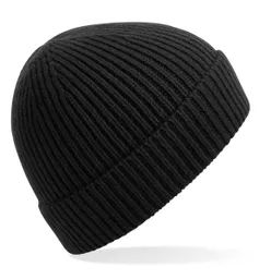 Engineered Knit Ribbed Beanie