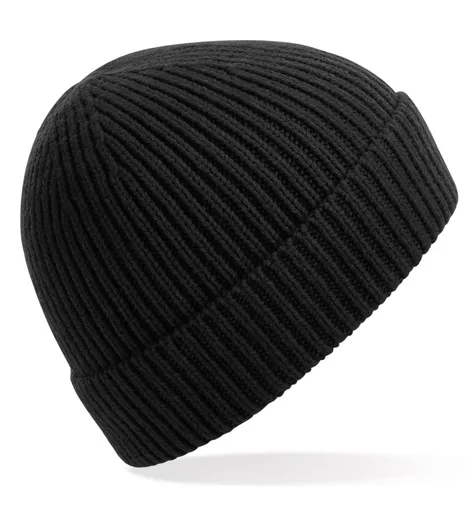 Engineered Knit Ribbed Beanie