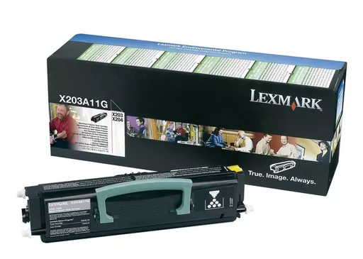 Lexmark X203A11G Toner-kit return program, 2.5K pages ISO/IEC 19752 for Lexmark X 203