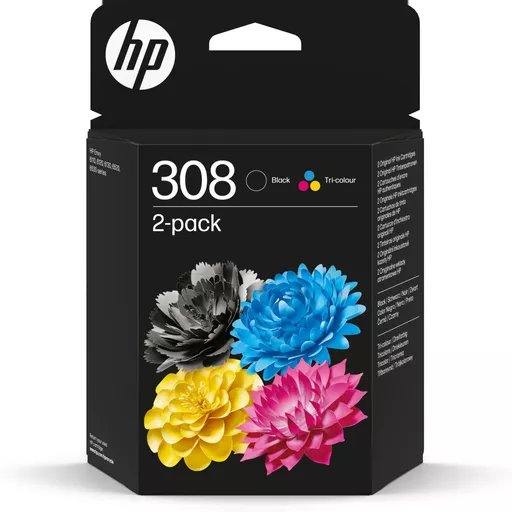 HP 6L6S6UE#301/308 Printhead cartridge multi pack black + color Blister Pack=2 for HP Envy 6100