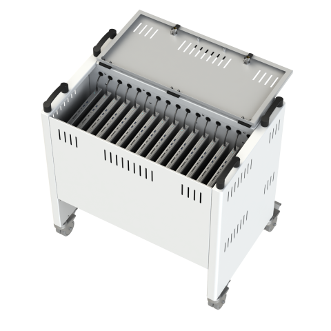 Loxit 6730-UK Lapbank® TL 16 Laptop Charging Trolley UK Plugs