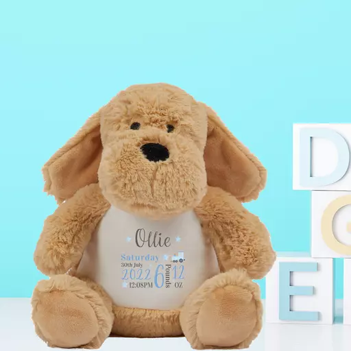 Baby Boy Dog Plush Soft Toy