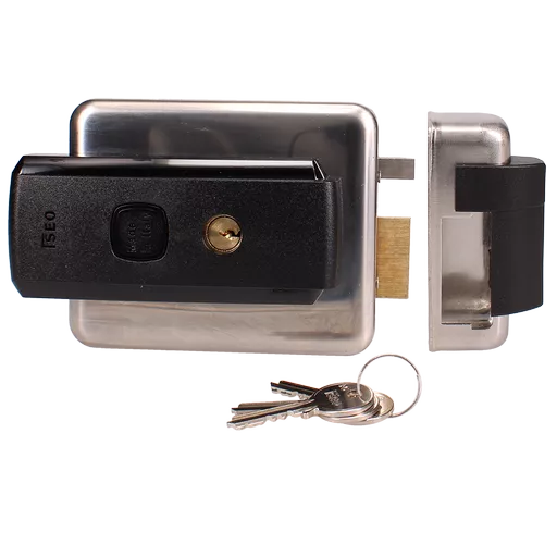 ISEO Serie 5 Electric Rim Lock 52N Internal Opening With Reversible Latch