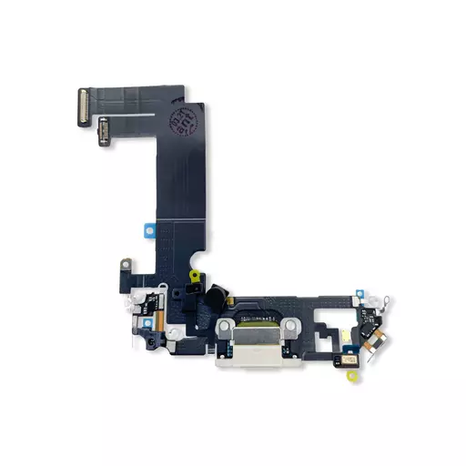 Charging Port Flex Cable (White) (RECLAIMED) - For iPhone 12 Mini