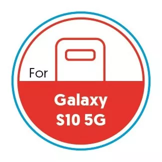 Smartphone Circular 20mm Label - Galaxy S10 5G - Red
