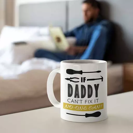 'If Daddy Can't Fix It, No-One Can' Personalised Mug