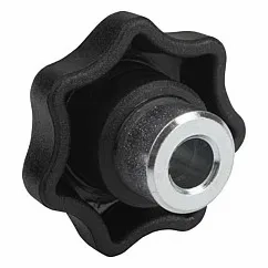 K0153 Star Knobs In plastic With Steel Bush & Holes Size 5-16mm