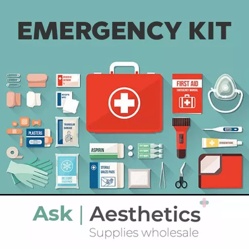 What is an aesthetics emergency kit?