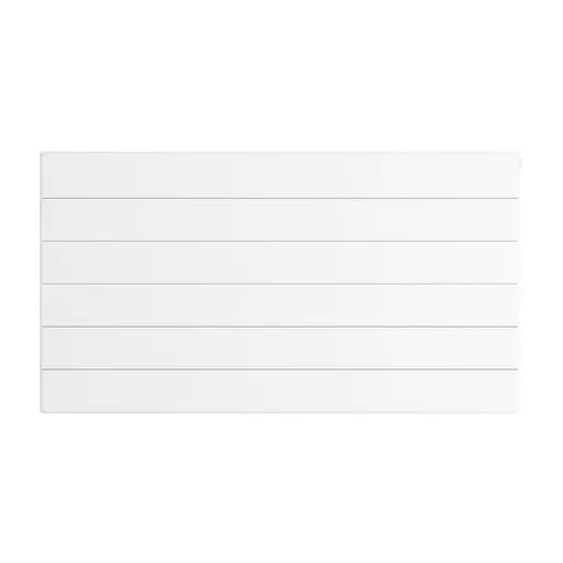 Flat Cover Plate with Lines 600 x 1100 Gloss White