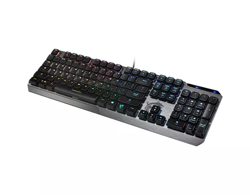 MSI VIGOR GK50 LOW PROFILE Mechanical Gaming Keyboard 'UK-Layout, KAILH Low-Profile Switches, Multi-Layer RGB LED Backlit, Tactile, Floating Key Design'