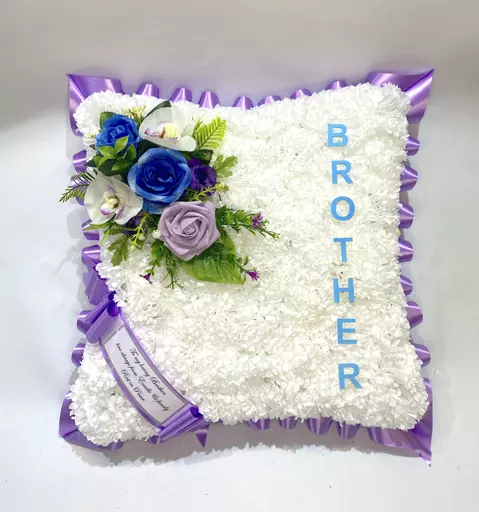 Cushion funeral Tribute - Grave memorial - any colour