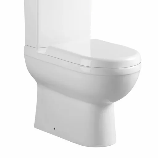 Dura Comfort Height Close Coupled Back To Wall Eco Vortex WC Pan with Fixings - White