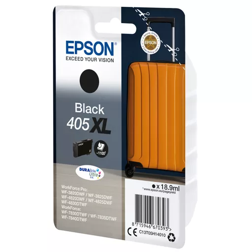 Epson C13T05H14010/405XL Ink cartridge black high-capacity, 1.1K pages 18.9ml for Epson WF-3820/7830