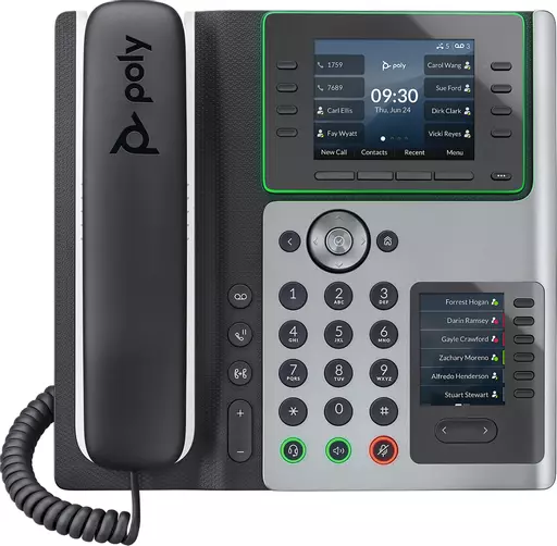 POLY EDGE E400 IP phone 8 lines LCD